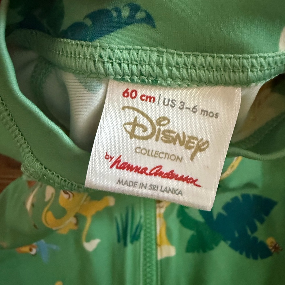 Hanna Andersson x Disney The Lion King Swim Rash Guard Size 3-6 Month - Picture 3 of 3